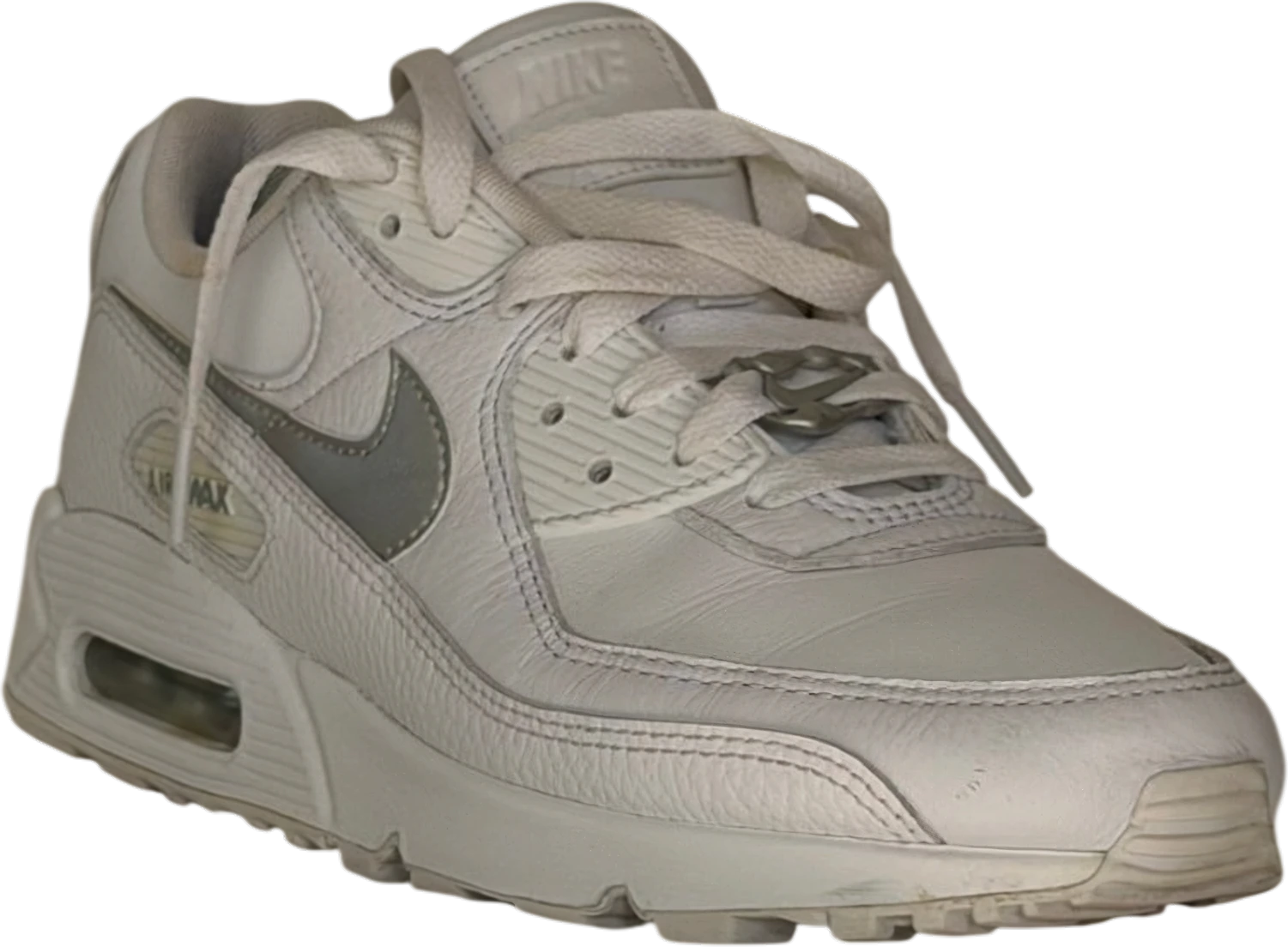 Premium White Metallic Silver Reflective