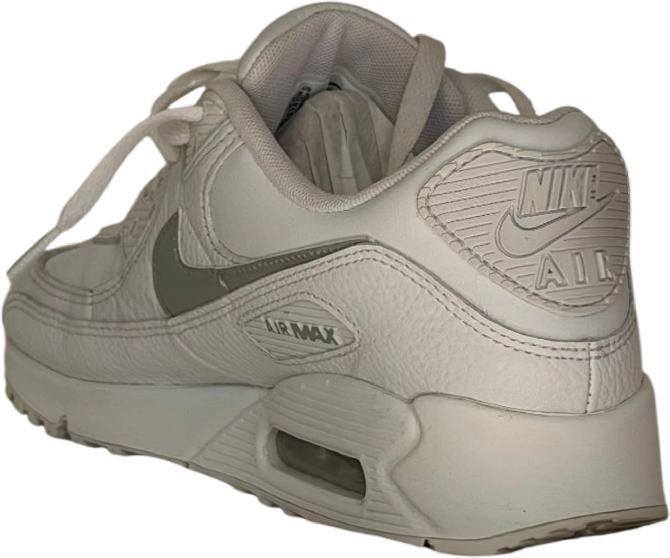 Premium White Metallic Silver Reflective – Schräg von hinten