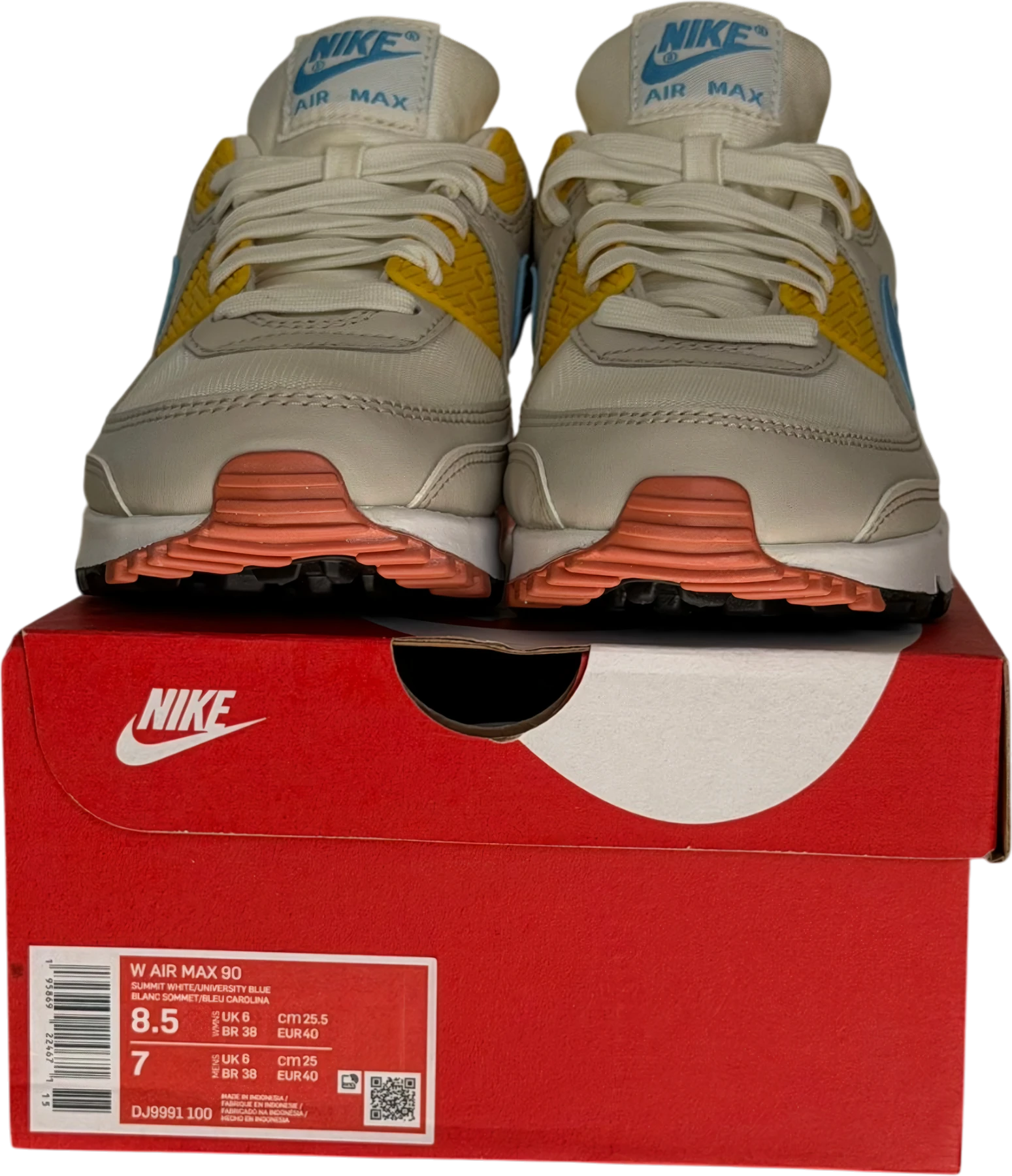 Light Bone Vivid Sulphur (Women's) – Paar mit Kartonetikett